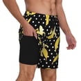 thumbnail image 2 of Daiia Banana Mens Swim Trunks Swim Shorts Quick Dry Swim Shorts with Mesh Lining Pockets-Medium, 2 of 9