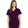 thumbnail image 1 of Marvella by White Cross Women's Shaped V-Neck Solid Scrub Top with Pockets, 1 of 1