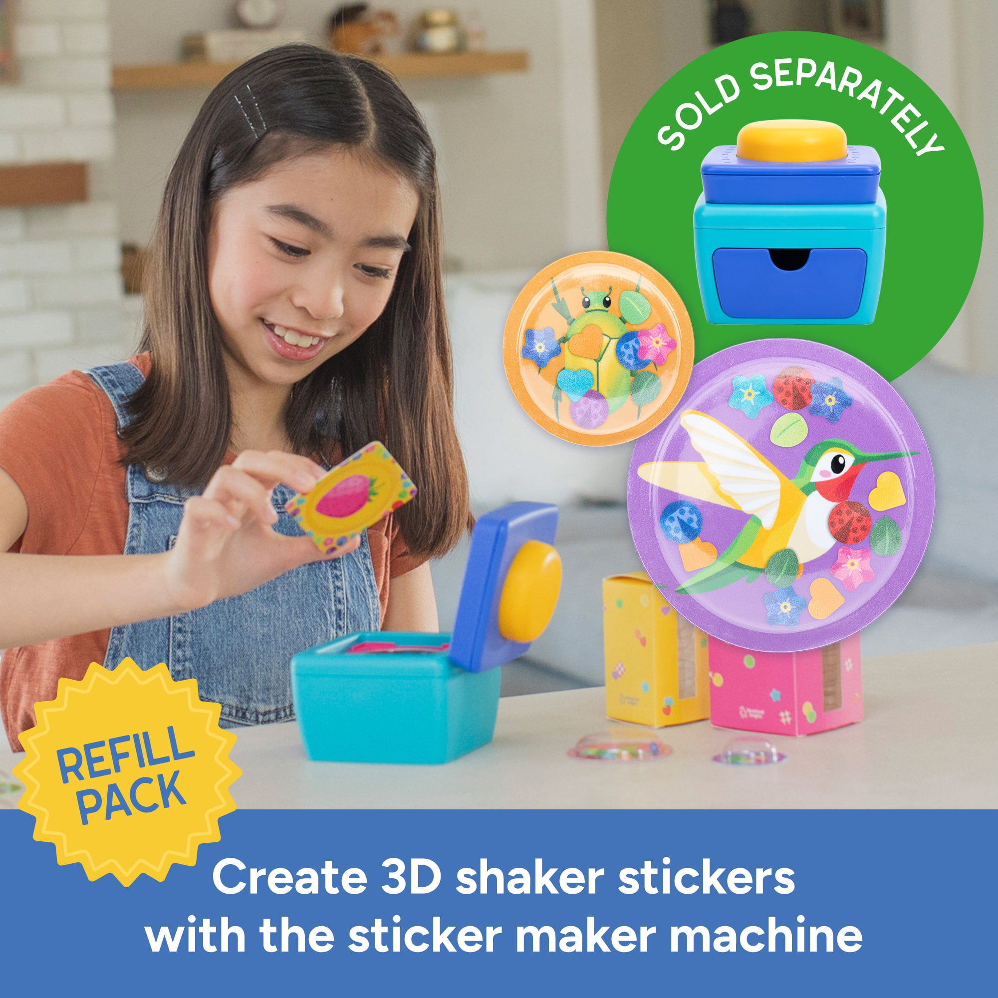 Educational Insights 3D Sticker Maker Refill Pack: Garden Friends, Craft Supplies for Ages 5 and up
