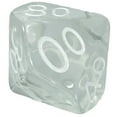 thumbnail image 6 of Role 4 Initiative Polyhedral Dice - Translucent Clear w/White, Arch'd4 (15) New, 6 of 7