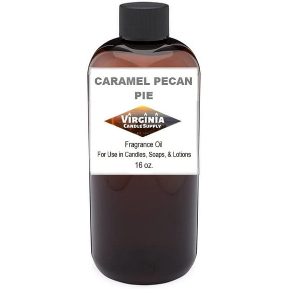 Caramel Pecan Pie Fragrance Oil 16 oz Bottle for Candle Making, Soap Making, Tart Making, Room Sprays, Lotions, Car Fresheners, Slime, Bath Bombs, Warmers