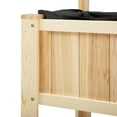 thumbnail image 6 of Outsunny 47'' Wooden Raised Garden Bed with Trellis, Coutryside Style Elevated Planter Box Stand with Open Storage Shelf, Spacious Planting Area for Vegetables, Herbs, Flowers, 6 of 9