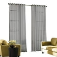 thumbnail image 2 of Curtainworks Soho Voile Sheer Grommet Panel, 59 by 132", Silver, 2 of 5