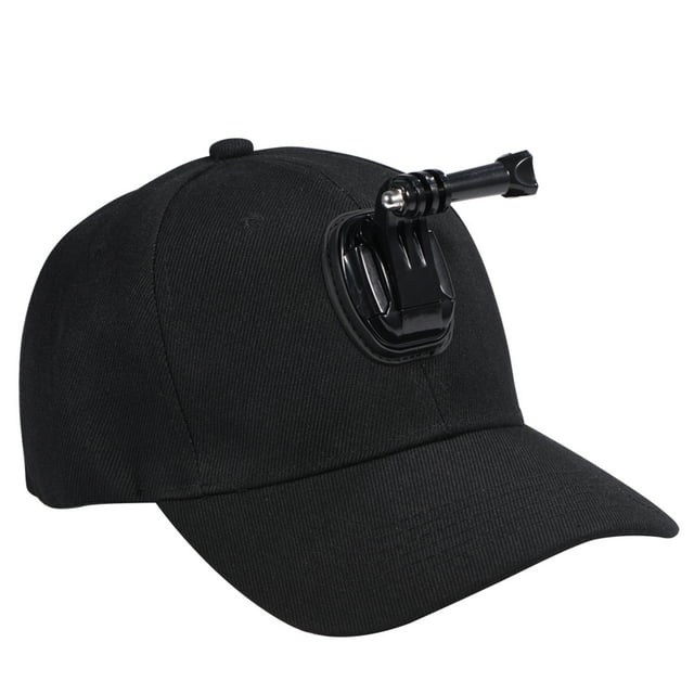 Camera de Béisbol, Montura de Cámara de Acción, Cómodo Algodón Resistente y Resistente Negro Transpirable Con Montura de Hebilla y Tornillo de Hebilla para Para