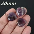 thumbnail image 4 of U8MO 5PCS Heart Shape 16mm 20mm 25mm Natural Stone Dangle Drop Pendants DIY Jewelry-Goldstone-16mm, 4 of 5