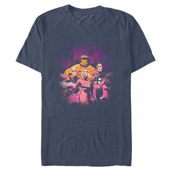 Mens Marvel: Fantastic Four Halftone Squad T Shirt