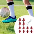 thumbnail image 4 of 12 clavos profesionales para botas de fútbol, ​​para entrenamiento atlético al aire libre. Rojo, 4 of 6