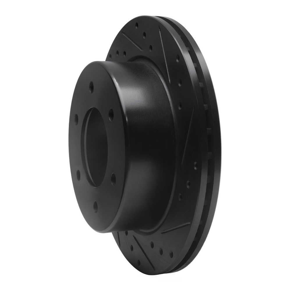 Dynamic Friction Company 633-54276R DFC Brake Rotor - Drilled And Slotted - Black