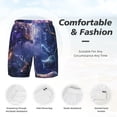 thumbnail image 3 of Balery Enchanted Forest Stag Gathering Mens Swim Trunks Swim Shorts for Men Quick Dry Inseam Beach Shorts with Compression Liner Pocket-XX-Large, 3 of 9