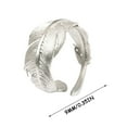 thumbnail image 2 of Fiaya Women Elegant Feather Open Ring, 1pc Simple Style Literary Temperament Ring, Daily Jewelry Accessories for Women Holiday Party Gift, 2 of 8