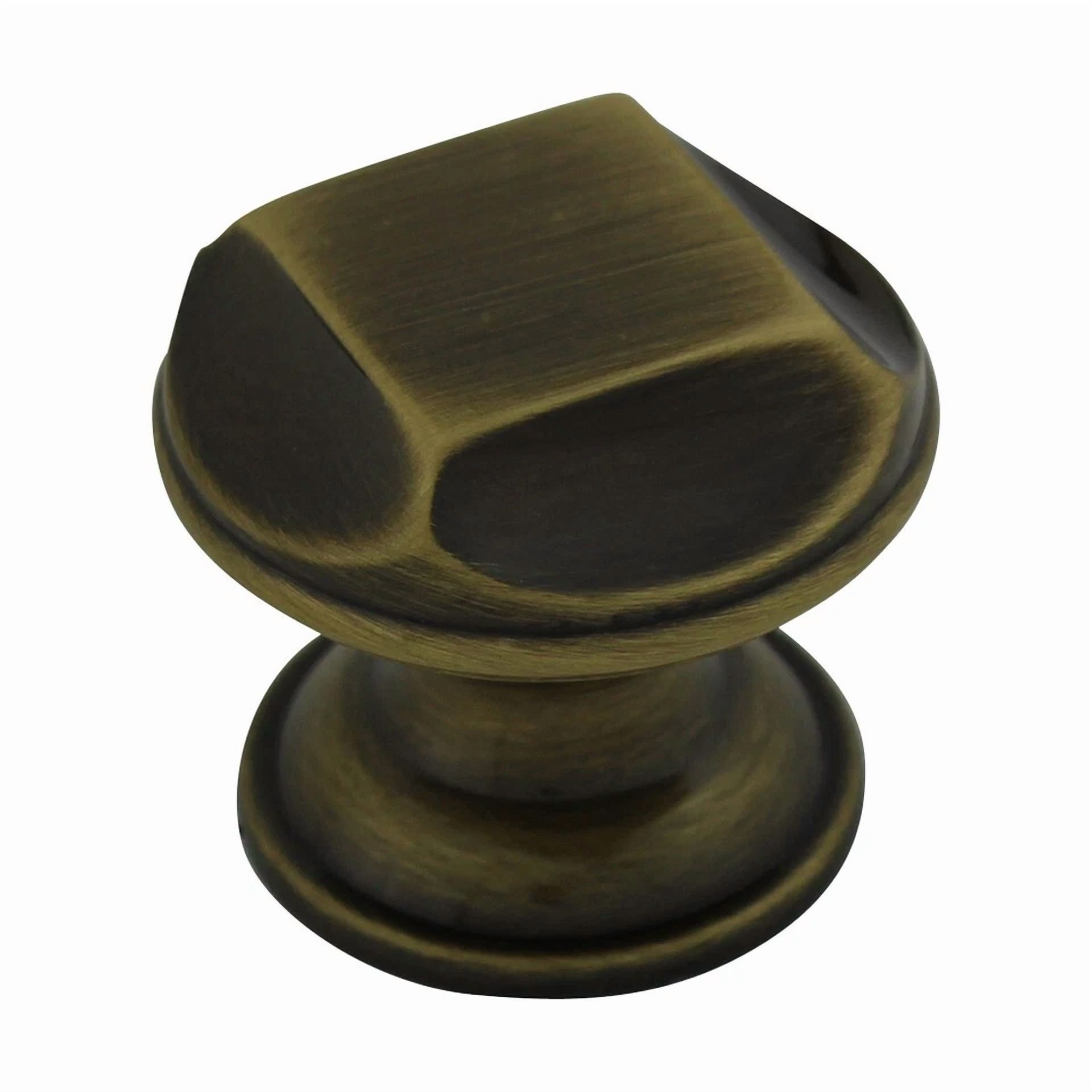 CRESTIN- Antique Style Cabinet Knob Solid Brass 1" Dia Drawer Knob Renovators Supply