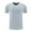 Gray, variant on Dagugfen Short Sleeve Shirts for Men Crew Neck Loose Lightweight Athleisure Tee Shirts Zipper Pocket