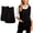 2pack-black, variant on DOVACKA Unisex Smock Apron with Side Ties & 2 Deep Pockets, for Work Kitchen