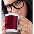 thumbnail image 2 of 3drose, Small Entwined Hearts and a Rose on a Dark Burgundy or Dark Maroon Background., 15oz Mug, 2 of 6