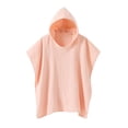 thumbnail image 3 of Hjtefg Hooded Baby Poncho - Absorbent Muslin Bath Towel with Cape Sleeves, Quick-Dry Swim Cover-Up for Toddler Beach & Pool,Color: Pink Size: One Size, 3 of 5