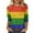 Z, variant on UANWENN Women's Casual Round Neck Carnival Colorful Printed Three Quarter Sleeved T Shirt Top 3 Womens Short Sleeve Shirts Plain Plain Tees for Women Long Sleeve Comfort Long Sleeve Polyester T Shirt