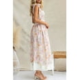 thumbnail image 3 of Women's Printed Tie Shoulder Midi Cami Dress with 100% Polyester Fabric for Elegant Everyday Wear and Effortless Style, 3 of 8