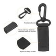 thumbnail image 4 of Uxcell Belt Keeper Key Ring, 3 pack Nylon Webbing Strap Key Chain Rotate HookBlack, 4 of 6