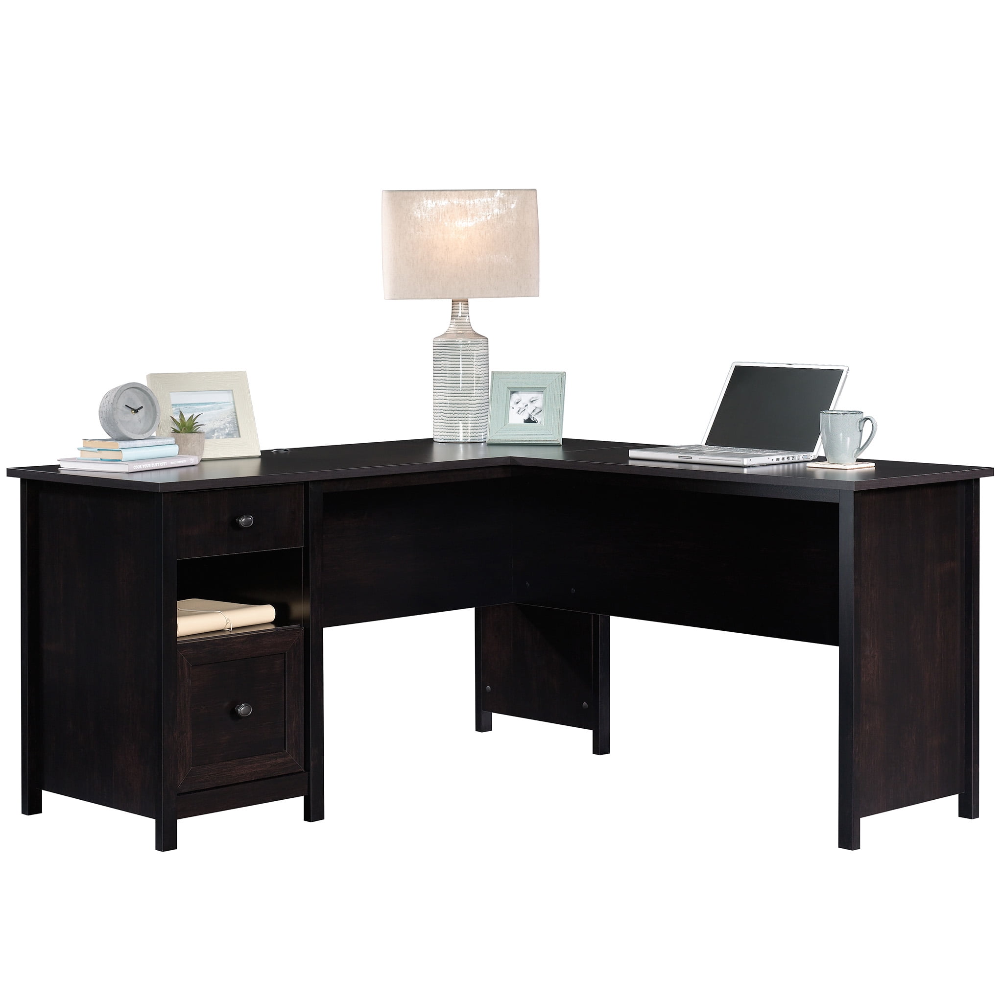 sauder county line l shaped desk