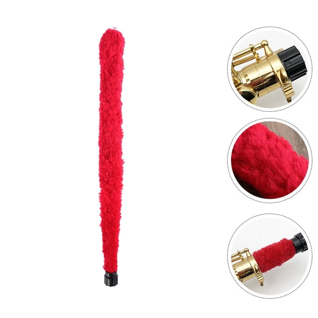 LOLIPPYY Brosse de Nettoyage pour Saxophone Rouge 1 Pce Outil en Nylon pour Soin Doux des Instruments et Élimination de l'Humidité