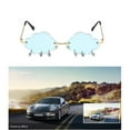 thumbnail image 2 of Stylish Hip Hop Cloud Sunglasses Photo Props Frameless Shades Trendsetters Hip Hop Sunglasses Hipsters Costume, 2 of 17