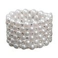 thumbnail image 2 of Bracelet Extensible Chic pour Femmes avec Perles et Strass, Strass Extensibles pour Mariée, Mariage, Bal, 6 Rangées, 2 of 9
