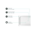 thumbnail image 6 of Elegant Kitchen & Bath STY01-C4832 48 x 32 in. Single Threshold Shower Tray Center Drain, Glossy White, 6 of 10