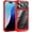 red, variant on Transparent Military Grade  Hard Phone case for iPhone 17 16 15 14 13 12 11 Pro Max Air Plus Metal Camera Frame Back Cover,Blue,for iPhone 14 Plus