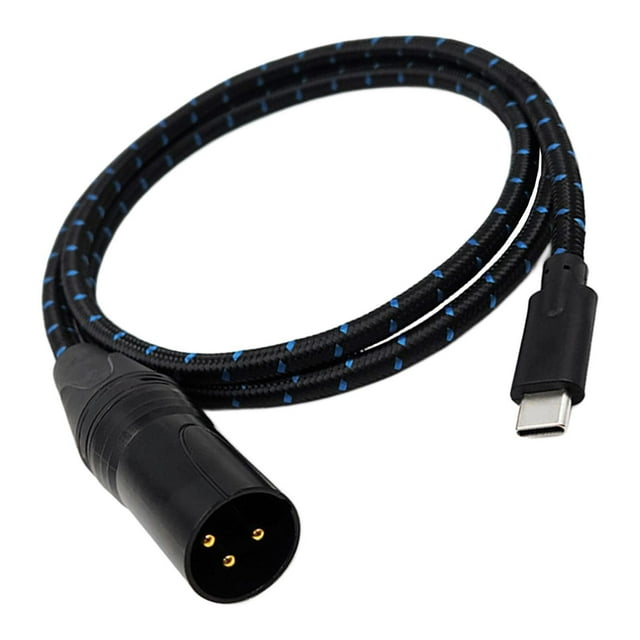 Milaget Type C to XLR Cable Easy to Use 3Pin XLR for Amplifier Mixing Laptop 200cm