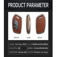 thumbnail image 3 of Key Case Cover for MG 4 EV MG EHS EZS EV GT HS ZS ZX MG4 MG5 MG6 for Roewe RX3 RX5 RX8 ERX5 I6 I5 Accessories with Keychains Alloy PU Leather Material Key Fob Cover, 3 of 7