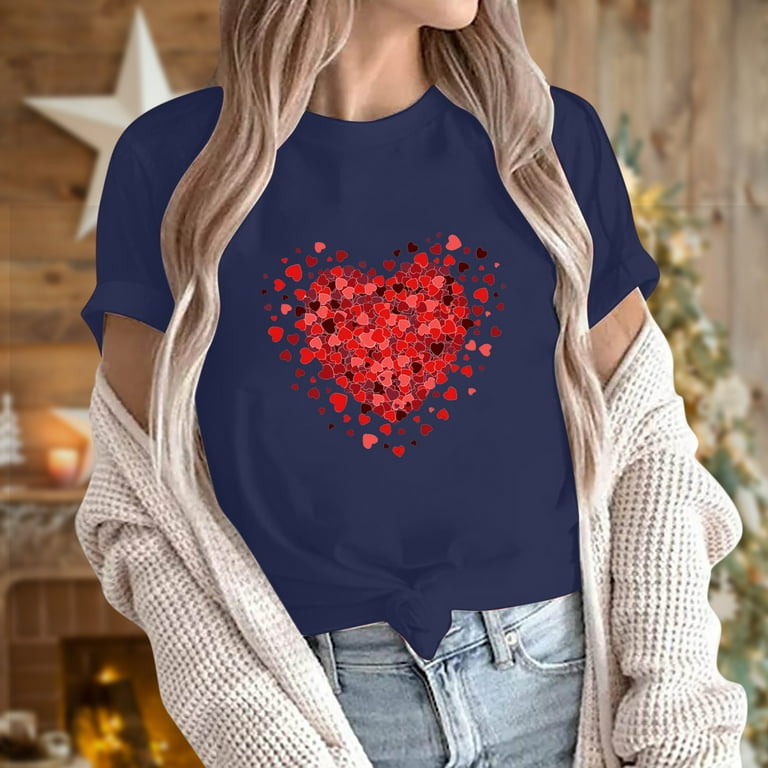 Valentine Day Shirts for Women Valentines Plus Size Shirts for Women Sexy Valentines Day Gifts for Her Valentines Day Tees for Women Valentine Stickers Tees T Shirts Tops Blouses Walmart