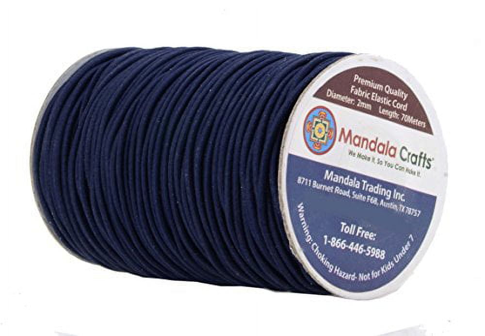 Mandala Crafts Assorted Neutral Color 220 yds 1mm Elastic Cord Stretchy String for Bracelets, Necklaces, Jewelry Making, Beading, Masks
