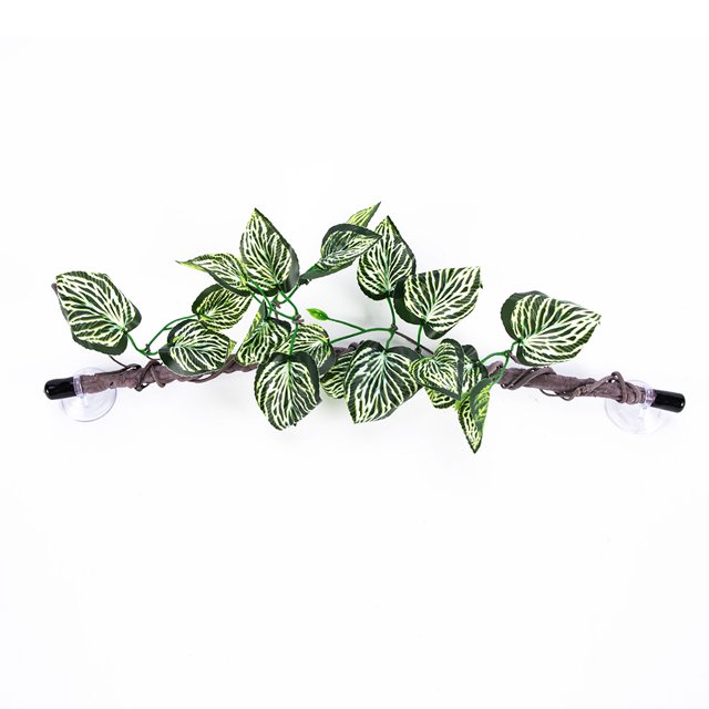Shisuyan 2pcs Reptile Corner Branch: Terrarium Plant Decoration - With Suction Cup - Climb Tree Branch Decor - For Amphibian Lizard Snake Climbing