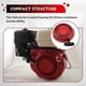 thumbnail image 5 of Pull Start Assembly for Honda GX200 GX160 Recoil Starter 5.5 6.5HP Engine with Curved Rod Pawl 28400, 5 of 5