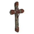 thumbnail image 5 of 2 Intertwined Hearts Valentine Floral Scrollwork Turquoise Beads Wall Cross, 5 of 10
