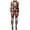 Red, variant on Aayomet Womens Jumpsuits Women's Casual Jumpsuit Skeleton Print Long Sleeve Bodysuit,Red M
