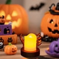thumbnail image 4 of Halloween LED Candle Light With Glowing Skeleton Hand Battery Powered Flameless Tea Lights For Party (Includes 3 LR130 Button Batteries), 4 of 9