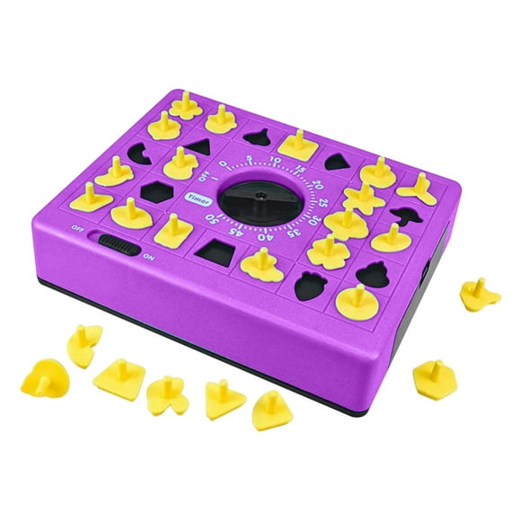 hnowkn Shape Toy Puzzle Game, Pop Up Board Game with Shape Puzzles, Two Players Concentration Games Puzzle Board Matching Game, Educational Toy for Kids 3 Years and Older