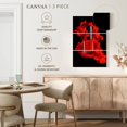 thumbnail image 4 of Elephant Stock Smoky Red Nail Polish Wall Art - Vertical Multi Panel Canvas - Lobby Wall Decor - Fashion And Beauty Multi Panel - Red And Black Decor - 28" x 45", 4 of 4