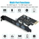 thumbnail image 2 of Tarjeta PCIe USB 18W Power Delivery, PCI Express 3 Puertos (Tipo C, 2 X Tipo A) Tarjeta de Expansión de Carga Rápida PCIe USB 3.0, 2 of 5