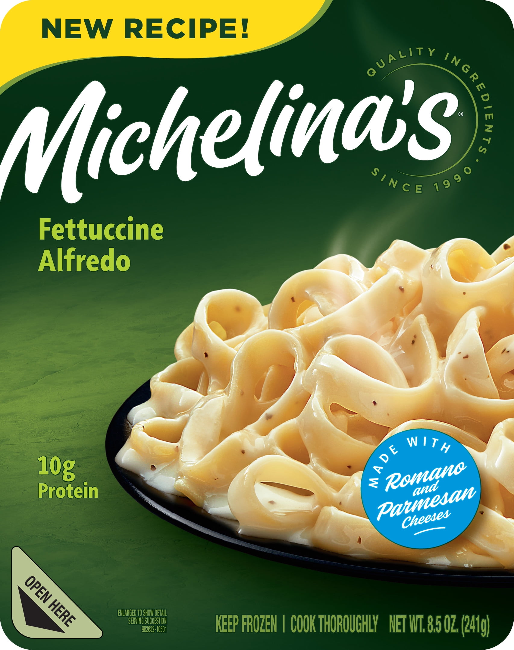 Michelina's Fettuccine Alfredo Meal 8.5 Oz. (Frozen Dinner)