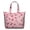 Red and Pink, variant on Colorful Boho Mala Travel Duffel Artistic Psychedelic Pattern Weekender Bag, Meditation Healing Room Tote, Relaxation Inspired