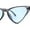 Slate / Blue, variant on Womens Hippie Thin Plastic Goth Mod Cat Eye Sunglasses Black Green
