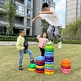 thumbnail image 4 of Stepping Stones for Kids –Durable Stones Encourage Toddler Balance & Gross Motor Skills, Indoor & Outdoor Toys, Balance Stones, Obstacle Course, 4 of 6