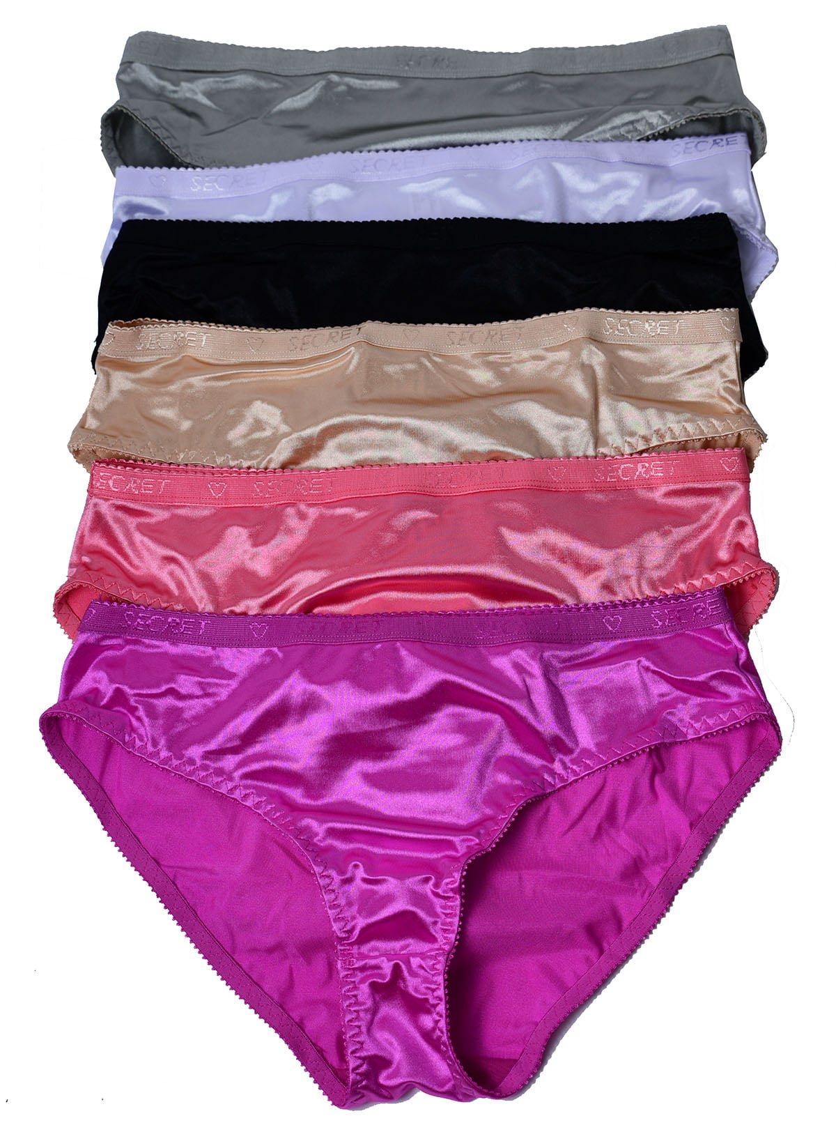 Men Charmeuse Satin Bikini Brief  S M L or XL Custom USA candy pink 