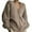 Khaki, variant on Bibifish Womens Cardigan Sweater Beige V Neck Fuzzy Knit Cardigan Loose Fit Soft Warm Button Front Daily Casual Outings Classic Cardigan