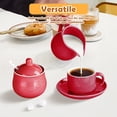 thumbnail image 4 of Ceramic Creamer Pitcher Sugar Jug Set Elegant Decorative Design for Kitchen Coffee Station Gift, 4 of 6