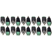 Evertech 20 Pcs UTP Cat5/Cat6 Cable to AV RCA Male Screw Terminal Audio/Video Connector