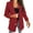 Red, variant on Vedolay Coat for Women Women's Casual Lightweight Blazer Open Front Lapel Long Sleeve Office Jackets,Black XL