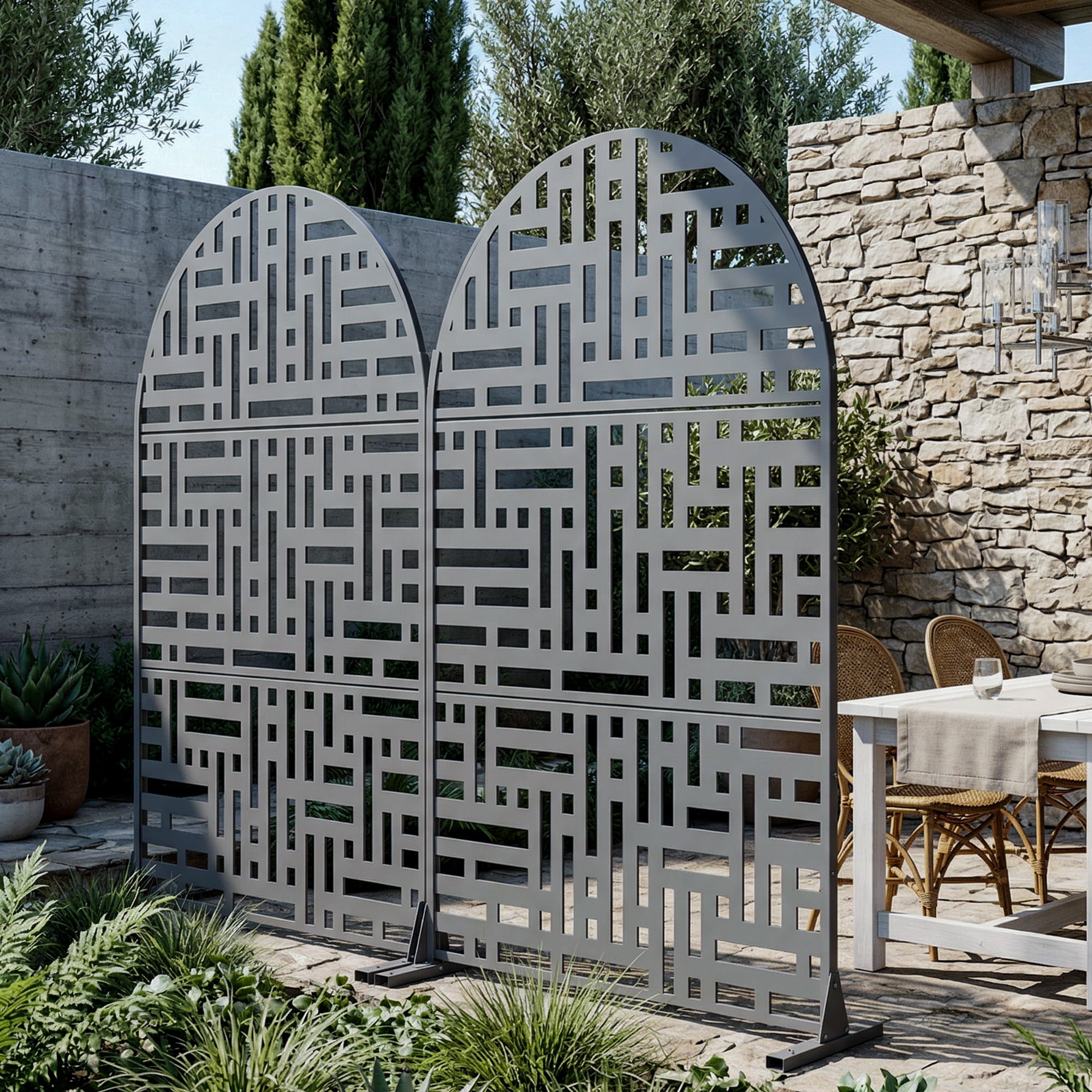 Privacy Metal Screen Fence Panel